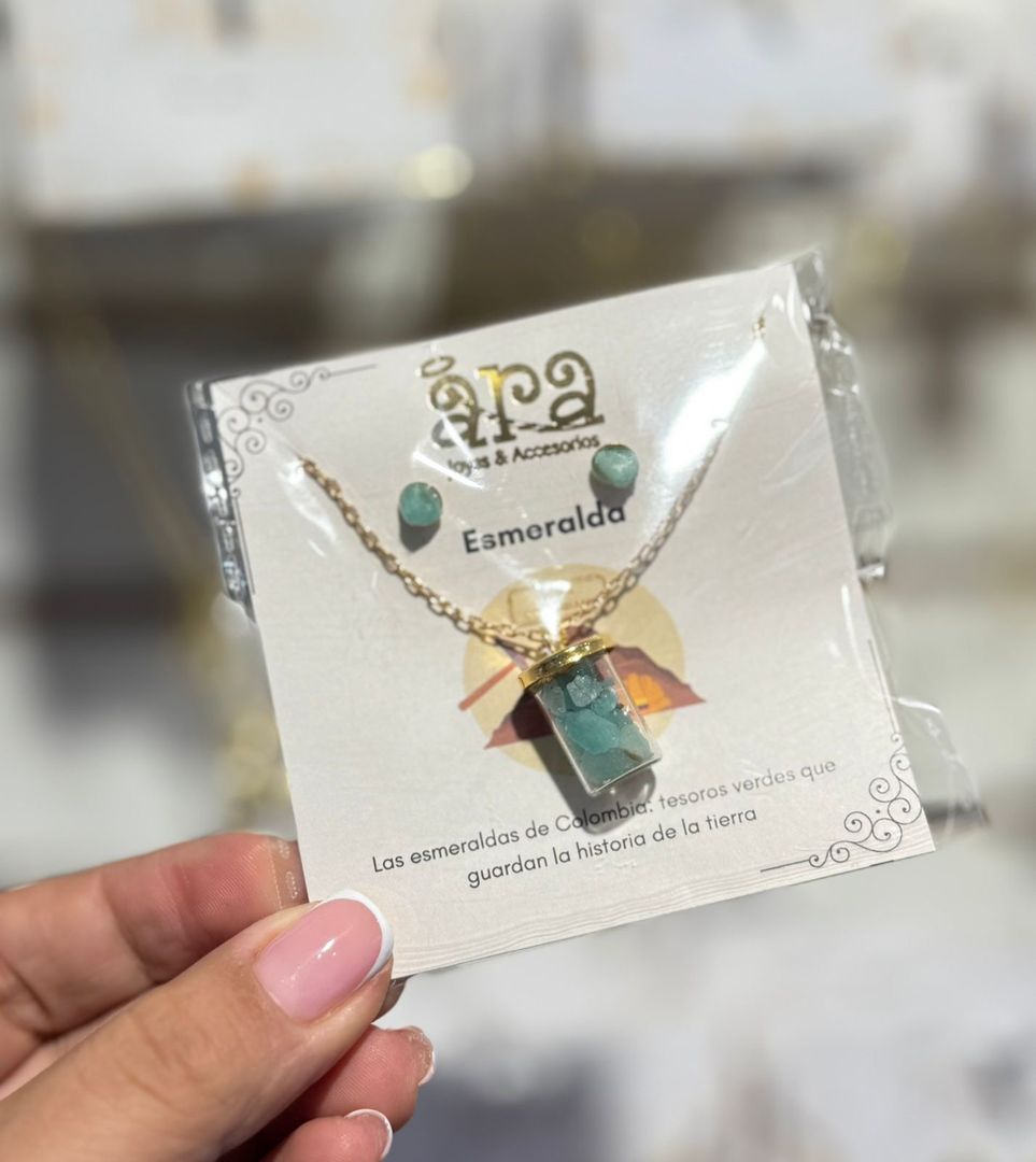 Cadena y topos con murralla de esmeralda