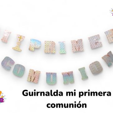 GUIRNALDA DE PRIMERA COMUNION - imagen 1