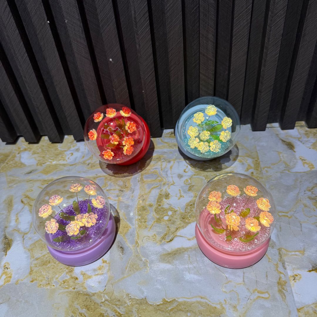 CÁPSULA DE ROSITAS MINI CON LUZ 