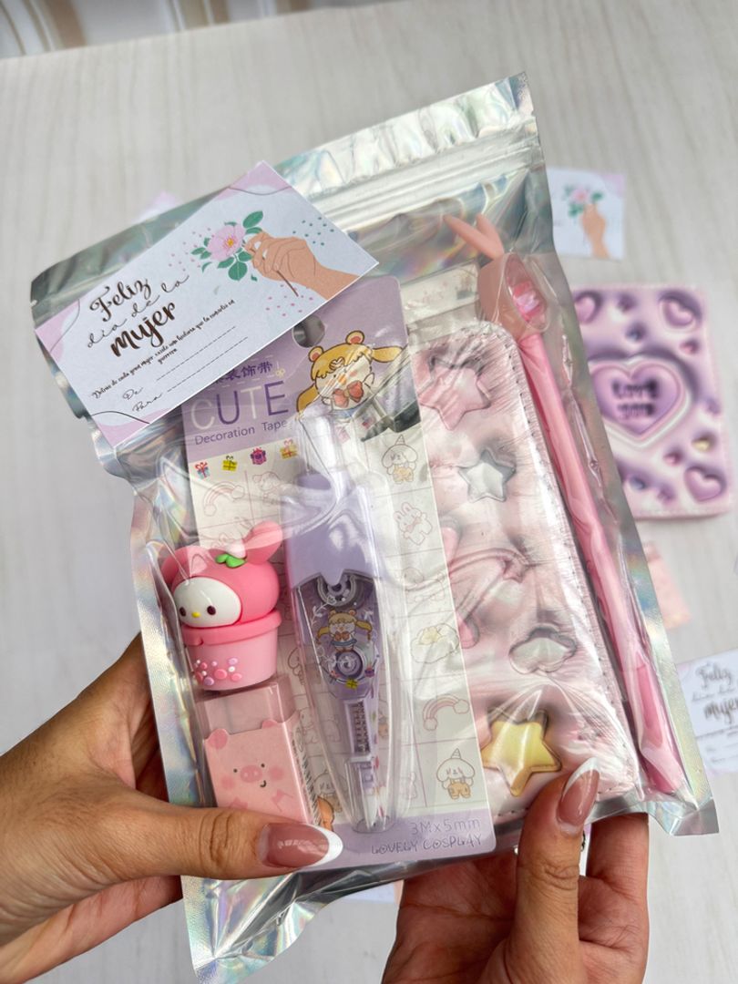 Combo día de la mujer papelería 