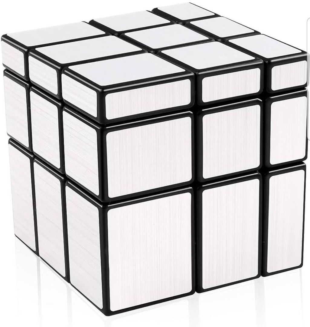 CUBO RUBIK PLATEADO/DORADO 3X3