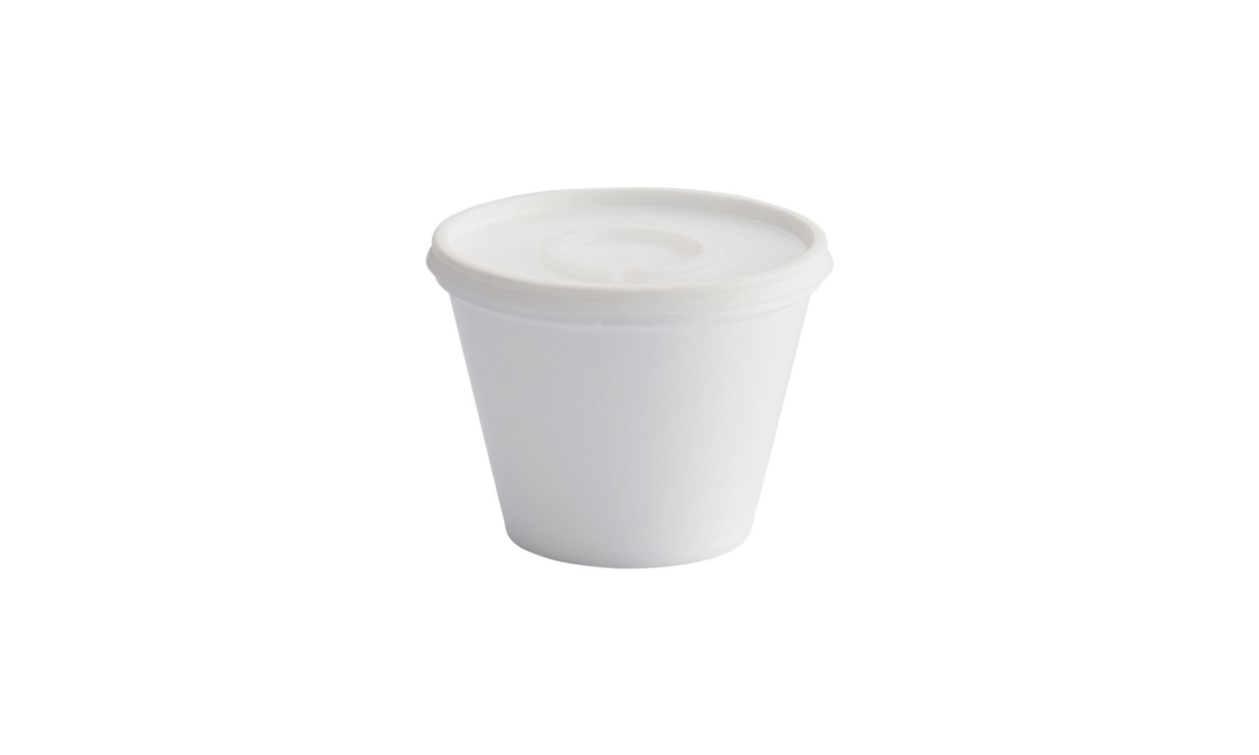  D. CONTENEDOR ESPUMADO 12 OZ BLANCO CON TAPA - PQ X 20 UND 