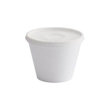 Imagen del producto  D. CONTENEDOR ESPUMADO 12 OZ BLANCO CON TAPA - PQ X 20 UND 