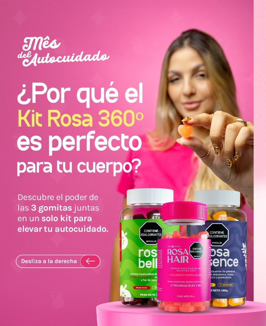 Kit Gomitas Rosa latinas