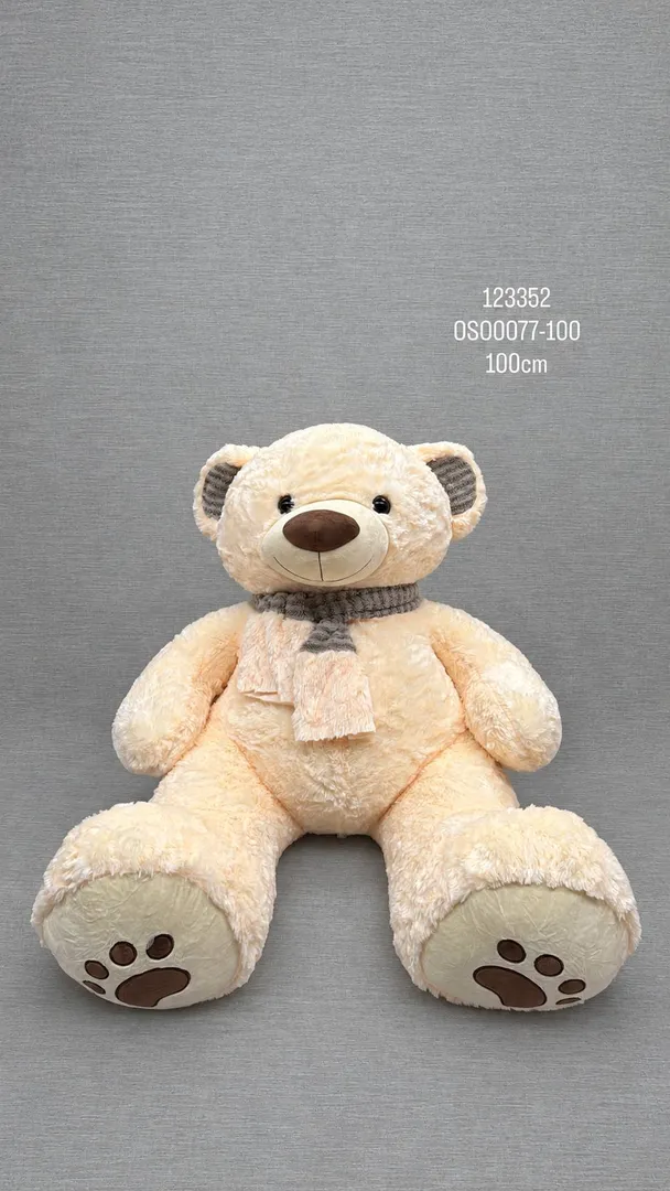 OSO CREMA CON BUFANDA 100 CM