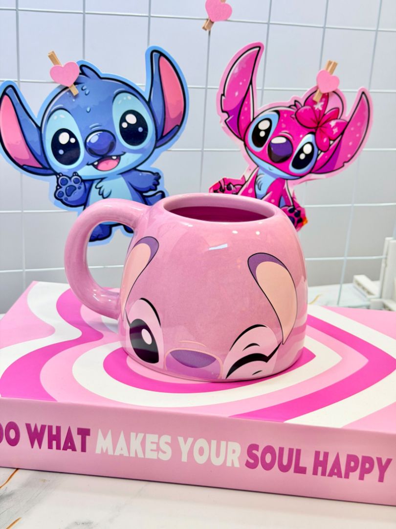 MUG QNGELA Y STITCH 