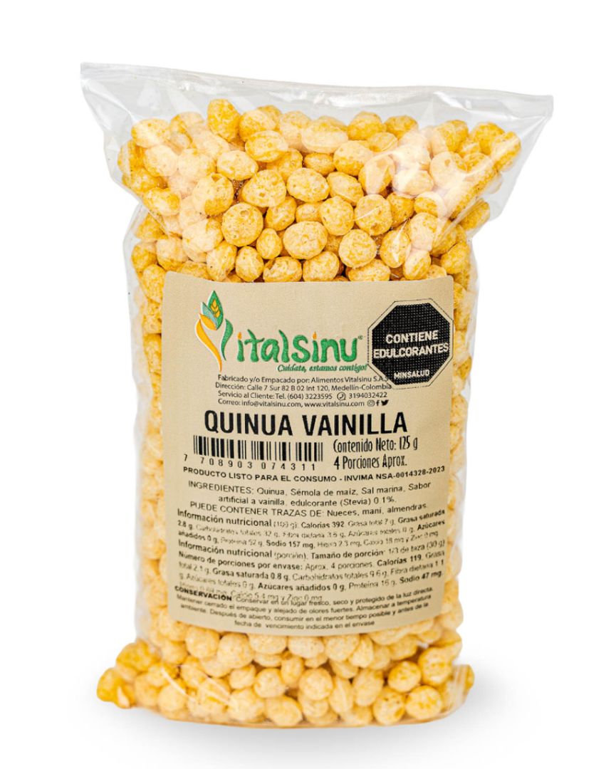 QUINUA VAINILLA X 125GR VITAL SINU