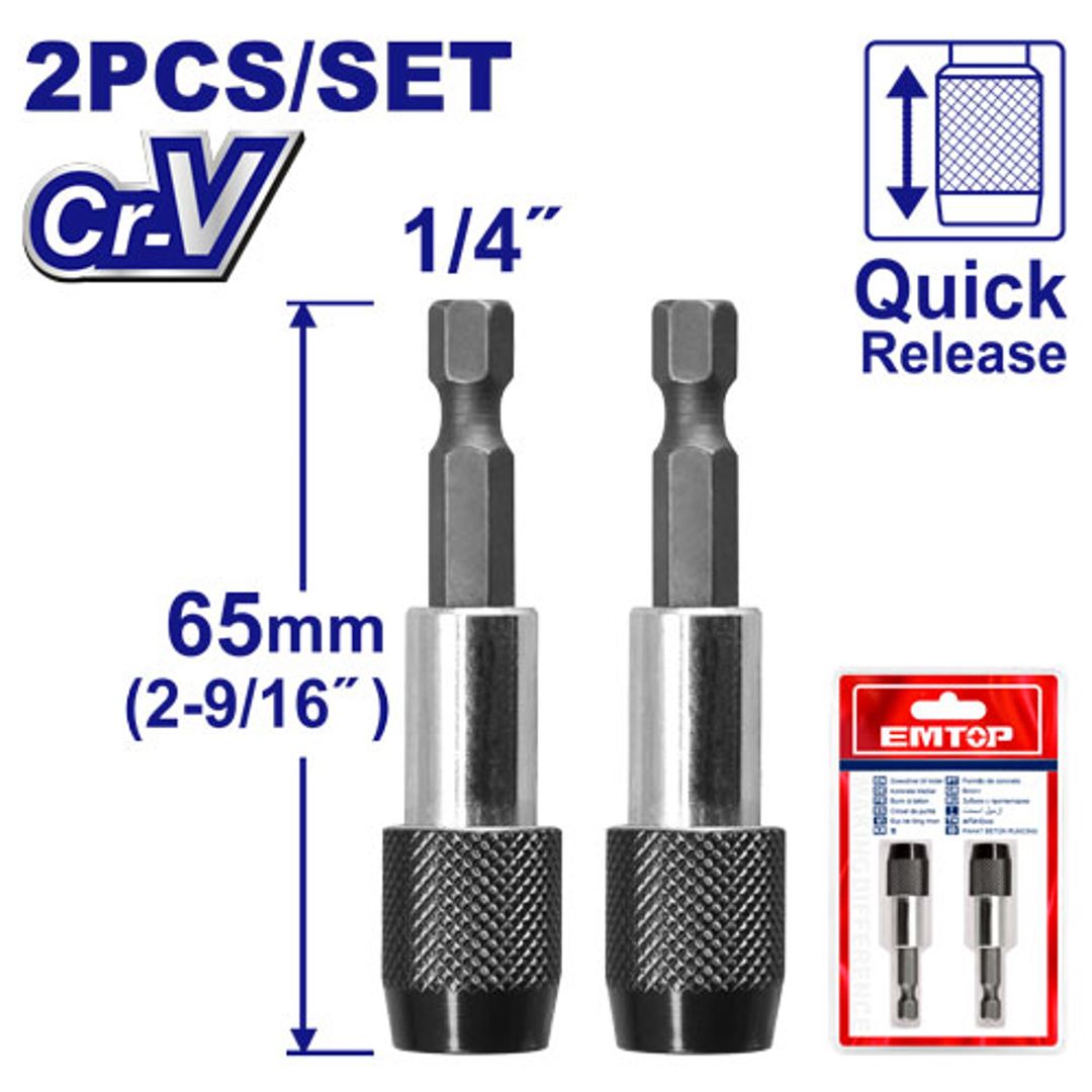 EMTOP PUNTA MAGNETICA 2PCS 1/4 CAMBIO RAPIDO