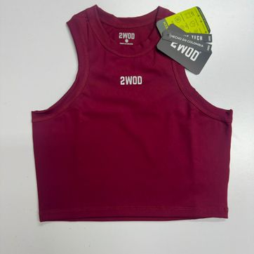 CROP TOP VINOTINTO - imagen 1