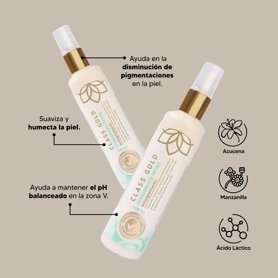 DESODORANTE INTIMO NATURAL 120 ML CLASS GOLD