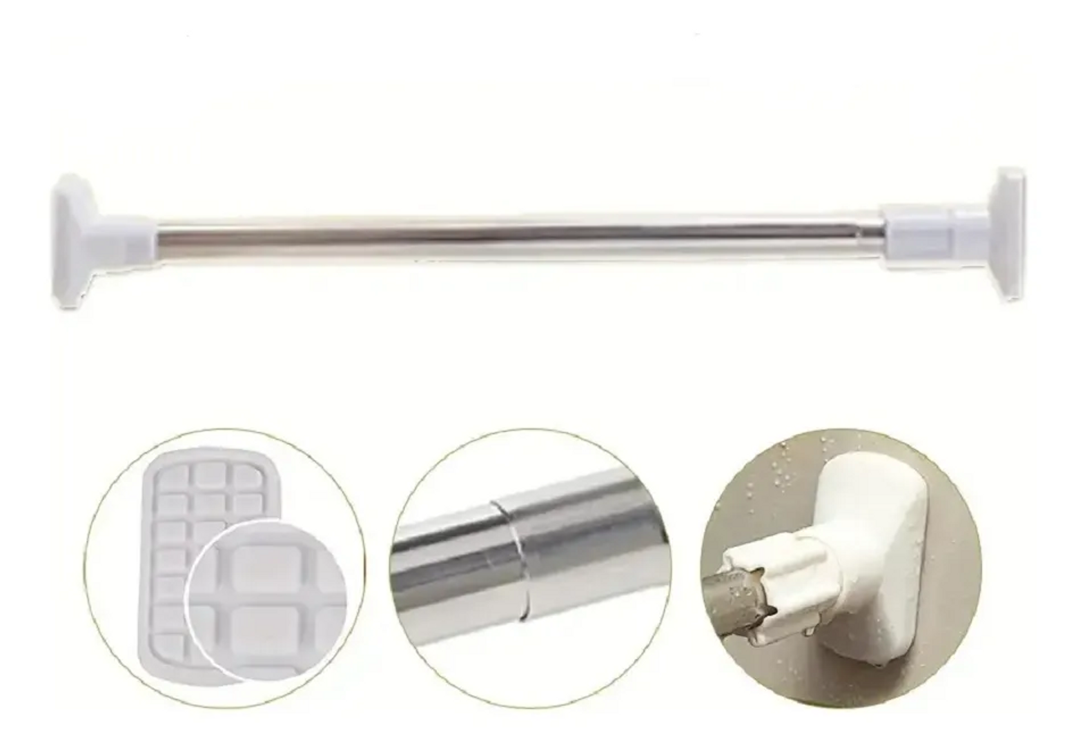 BARRA EXTENSIBLE TUBO ROPA 1,40 x 2,50 metros