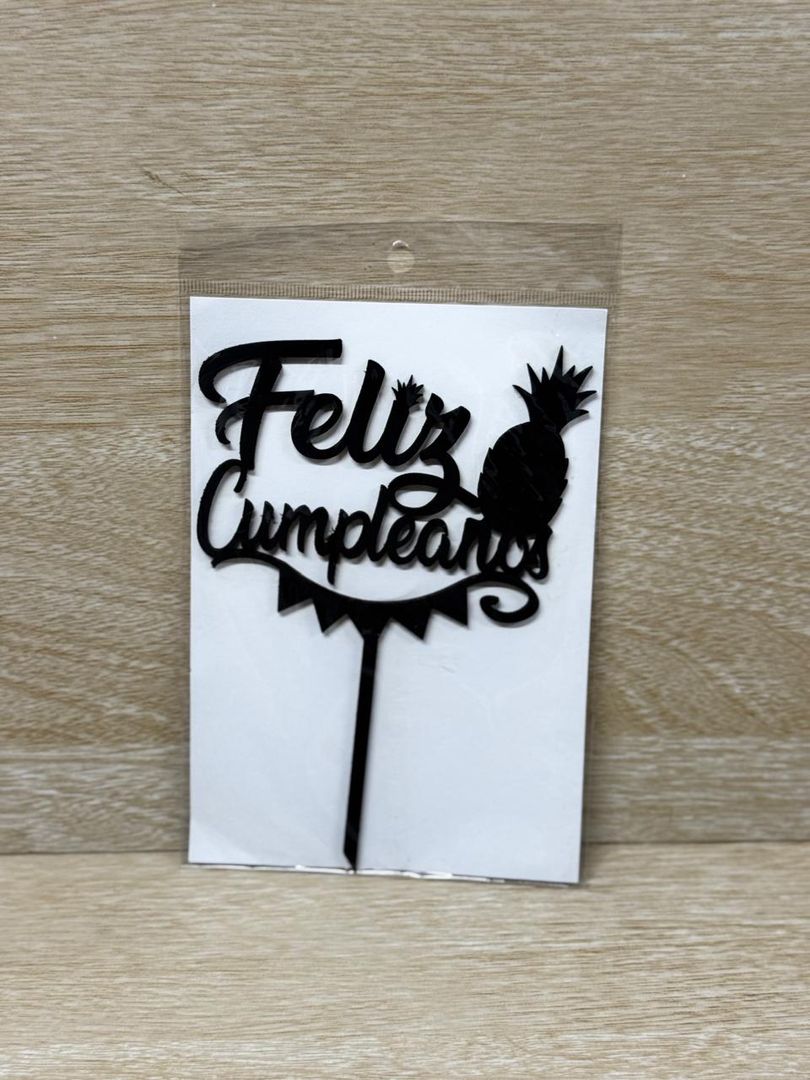 000 TOPPER MEDIANO "FELIZ CUMPLEAÑOS"