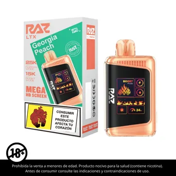 Imagen del producto Raz Georgia Peach 25.000 Puffs