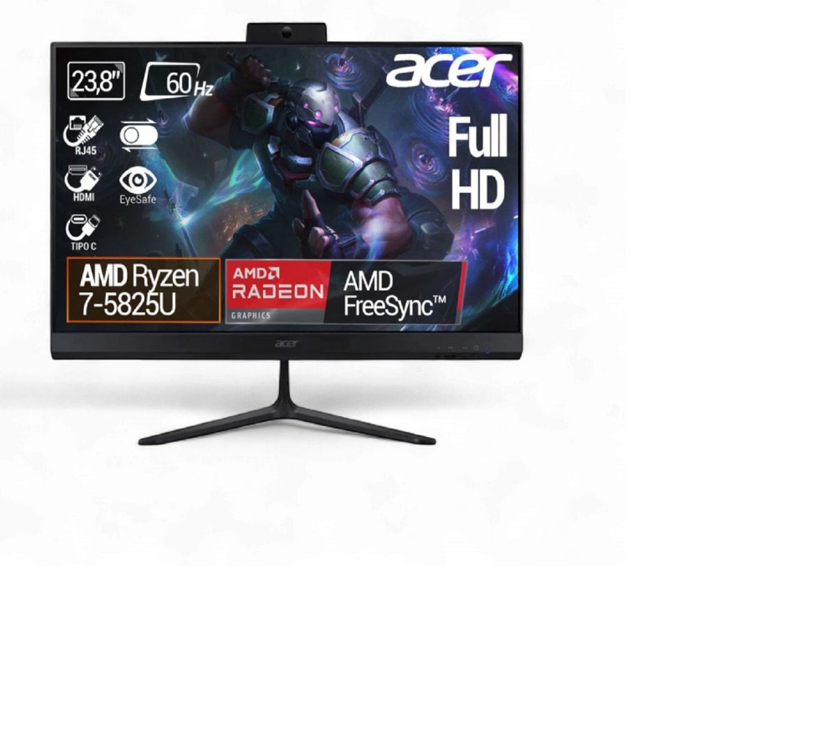 ALL IN ONE ACER/23.8´´ FHD/ RYZEN 7/