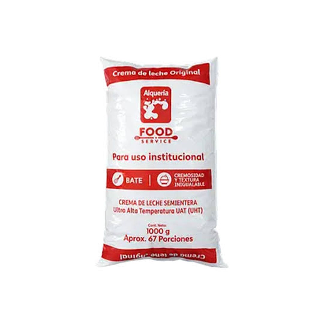 CREMA DE LECHE FOOD ALQUERIA*1000G
