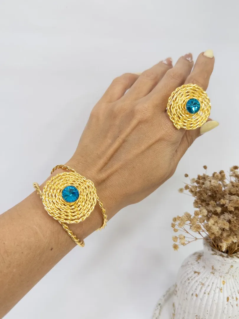 BRAZALETE ENTORCHADO CRISTAL - ITIEL 