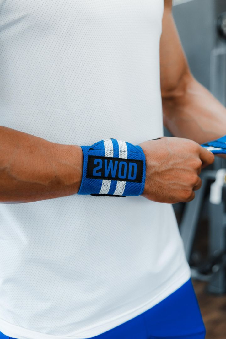 MUÑEQUERAS ELÁSTICAS PRO AZULES