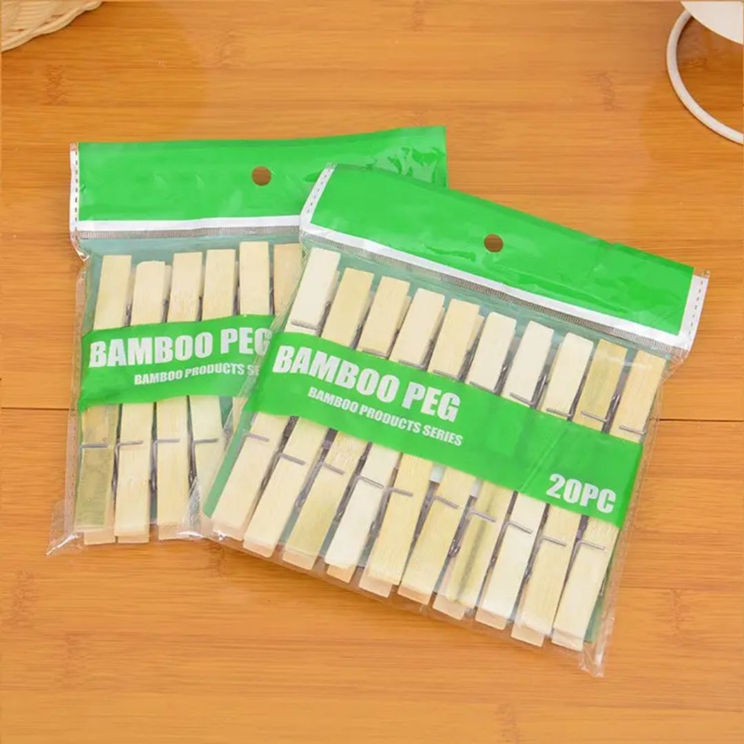 GANCHO MADERA  20 PCS