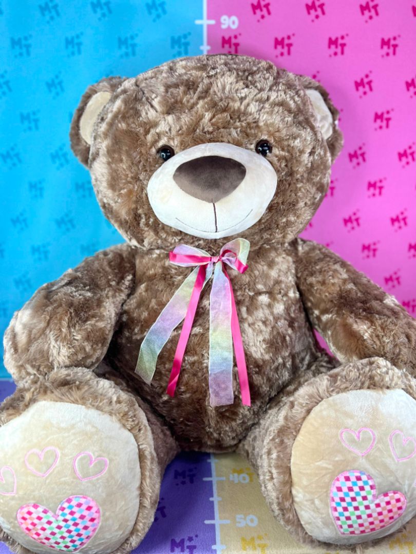 Oso cinta tornasol Beige/Café 80cm IGV