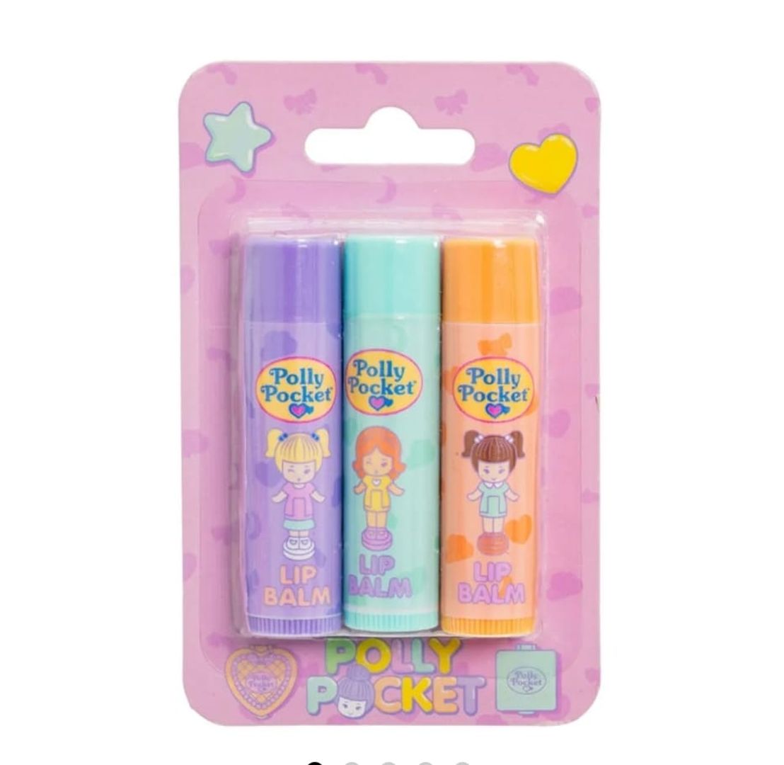 122A- KIT LIP BALM X3 POLLY POCKET TRENDY