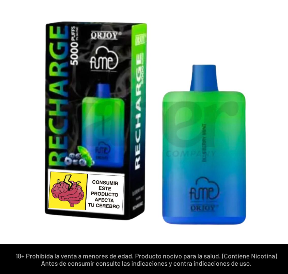 Fume Recharge Blueberry Mint 5000 Puffs