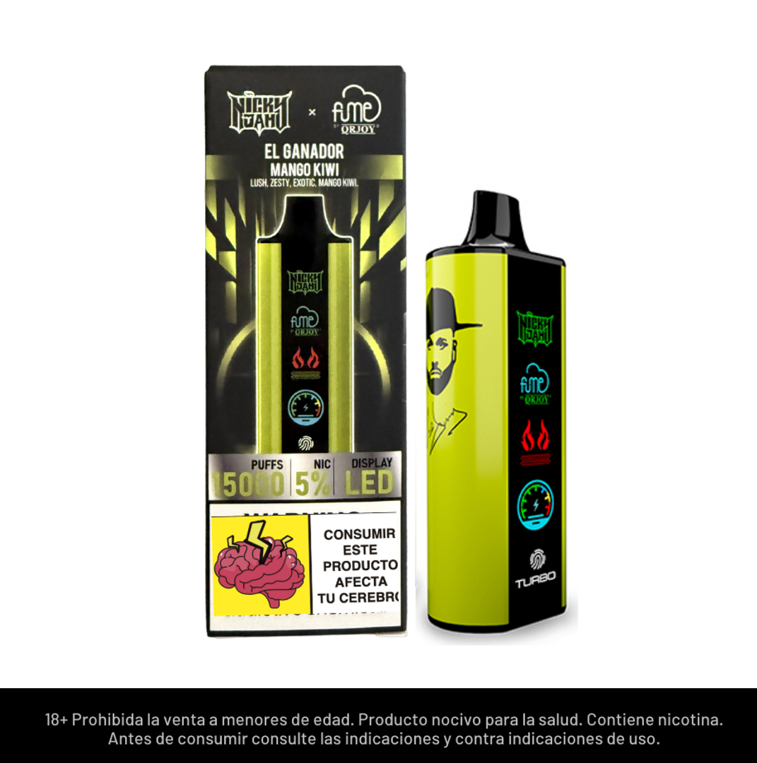 Fume Nicky Jam El Ganador 15.000 Puffs