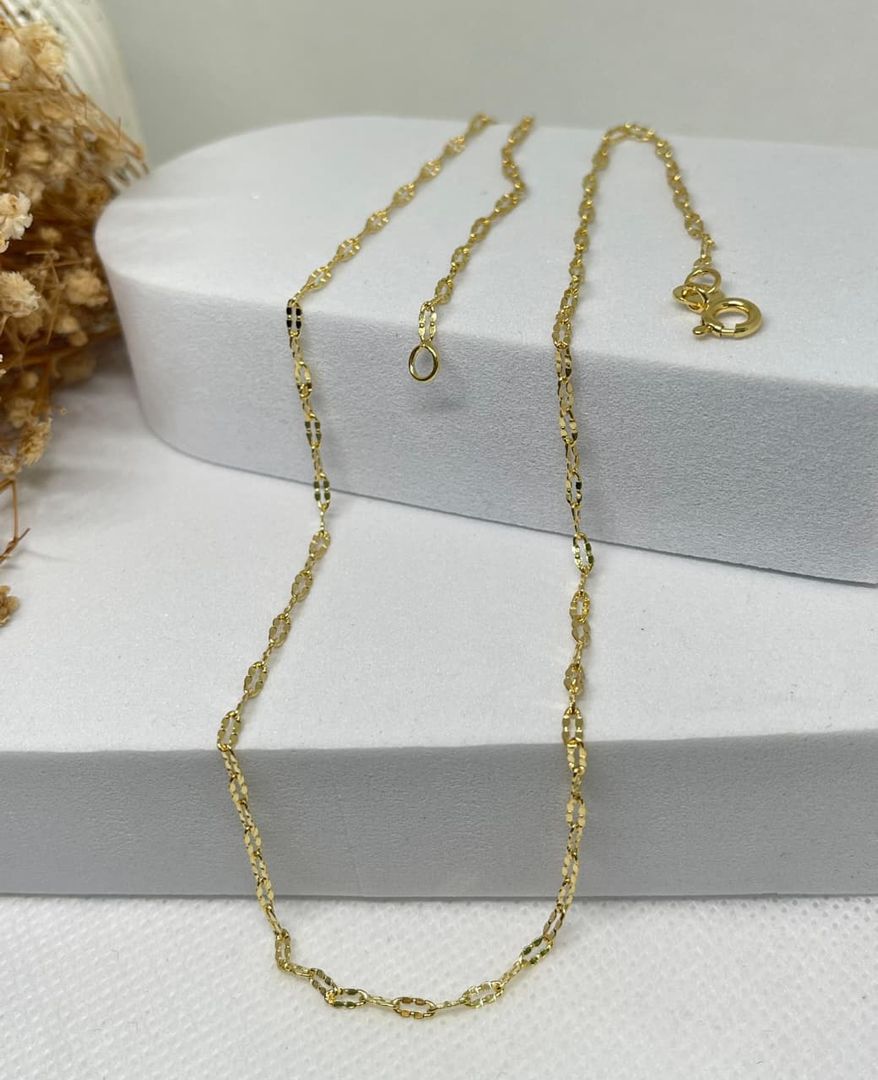Cadena espejos diamantada de 45cm