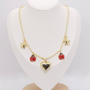 Imagen del producto CADENA MARIQUITA CORAZÓN RODINADA