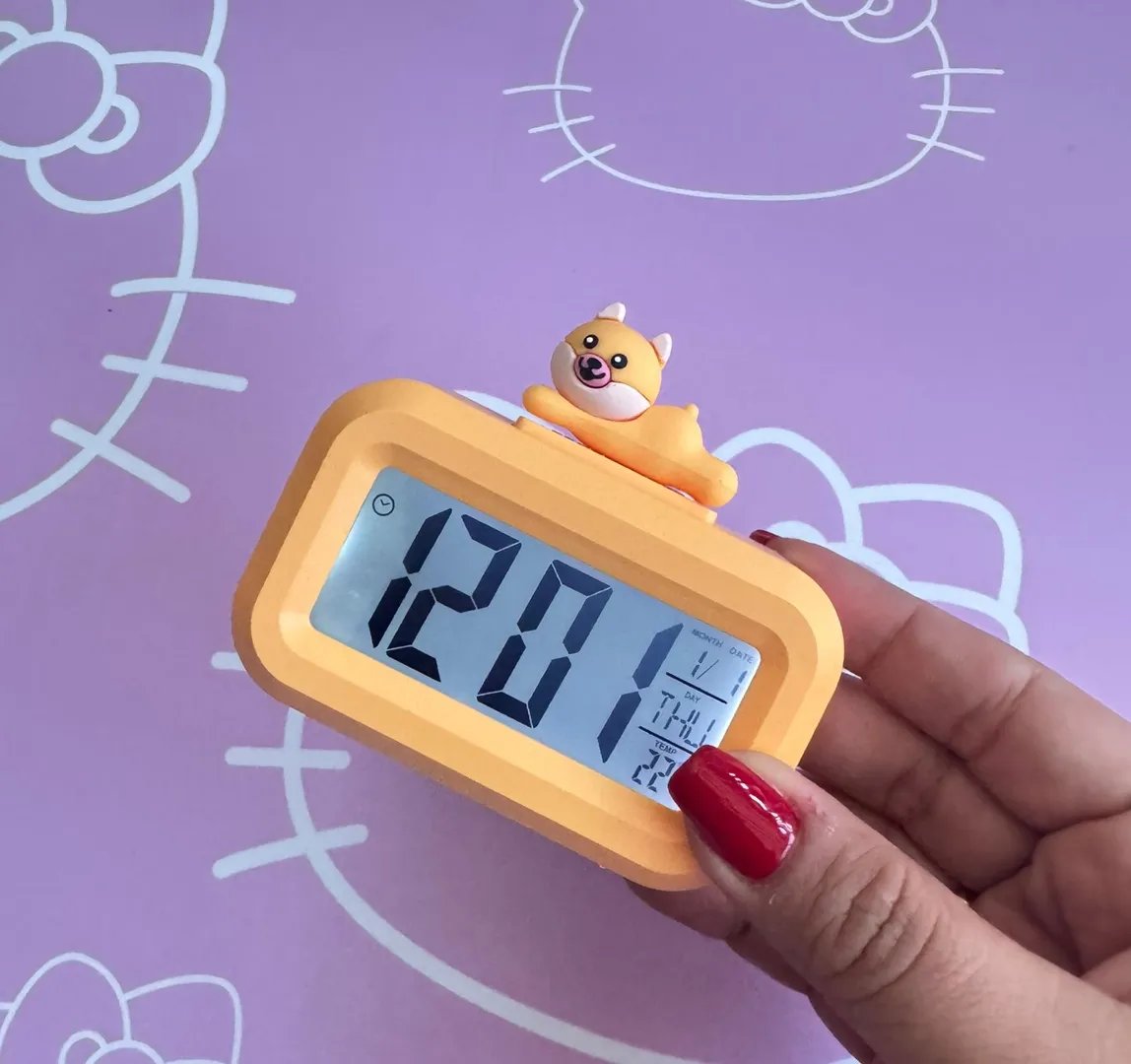Reloj despertador led