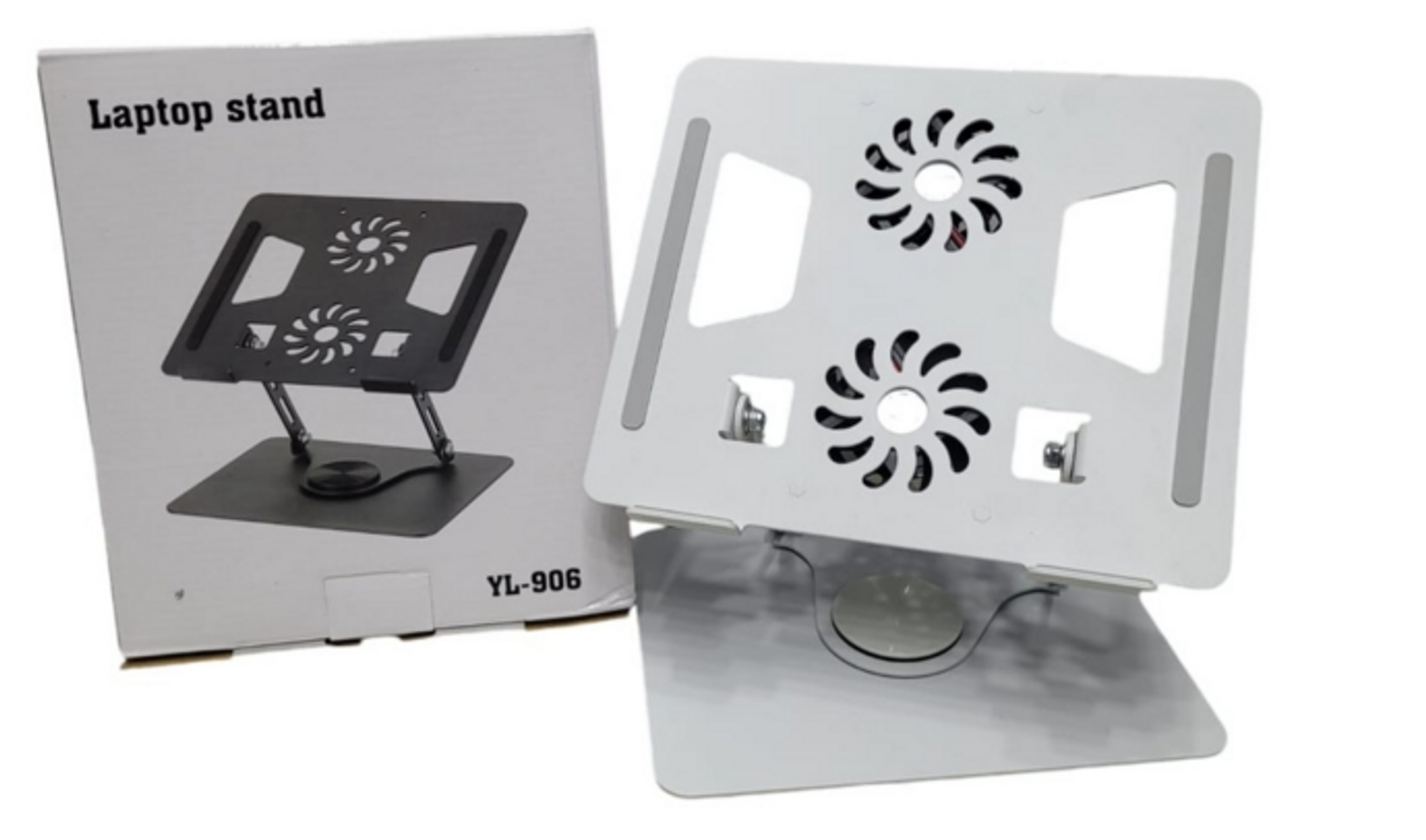 BASE METALICA PARA PC GIRATORIA CON VENTILADOR