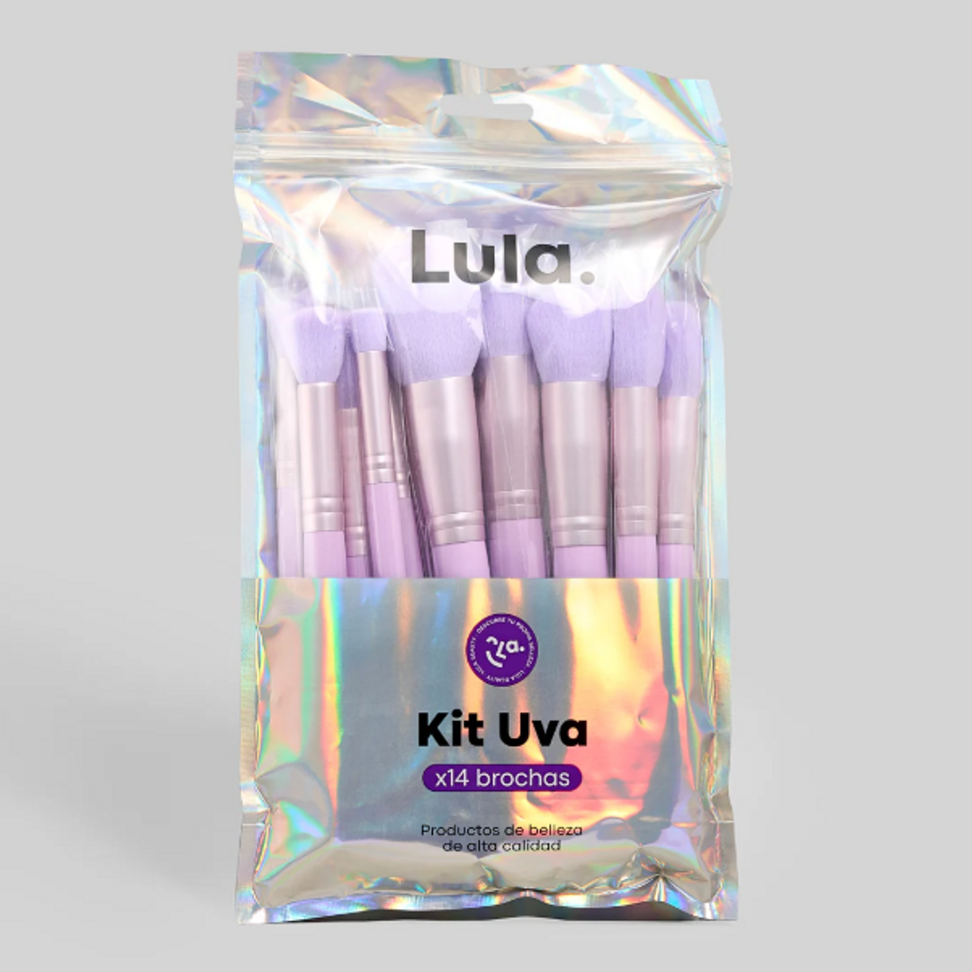 KIT DE BROCHAS UVA X 14 LULA BEAUTY