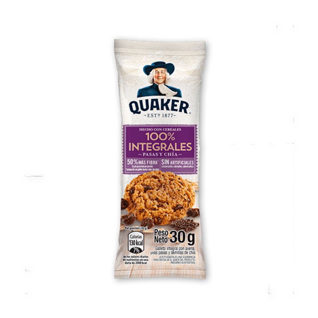 GALLETA QUAKER PASAS CHIA*30G