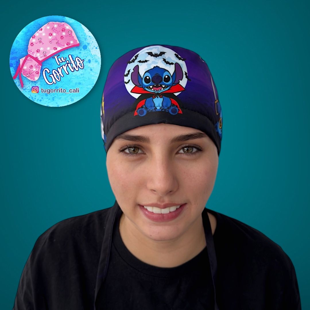 Stitch Halloween noche morada 