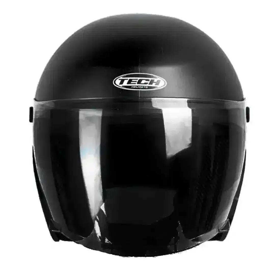 CASCO ABIERTO TECH T10 - NEGRO MATE