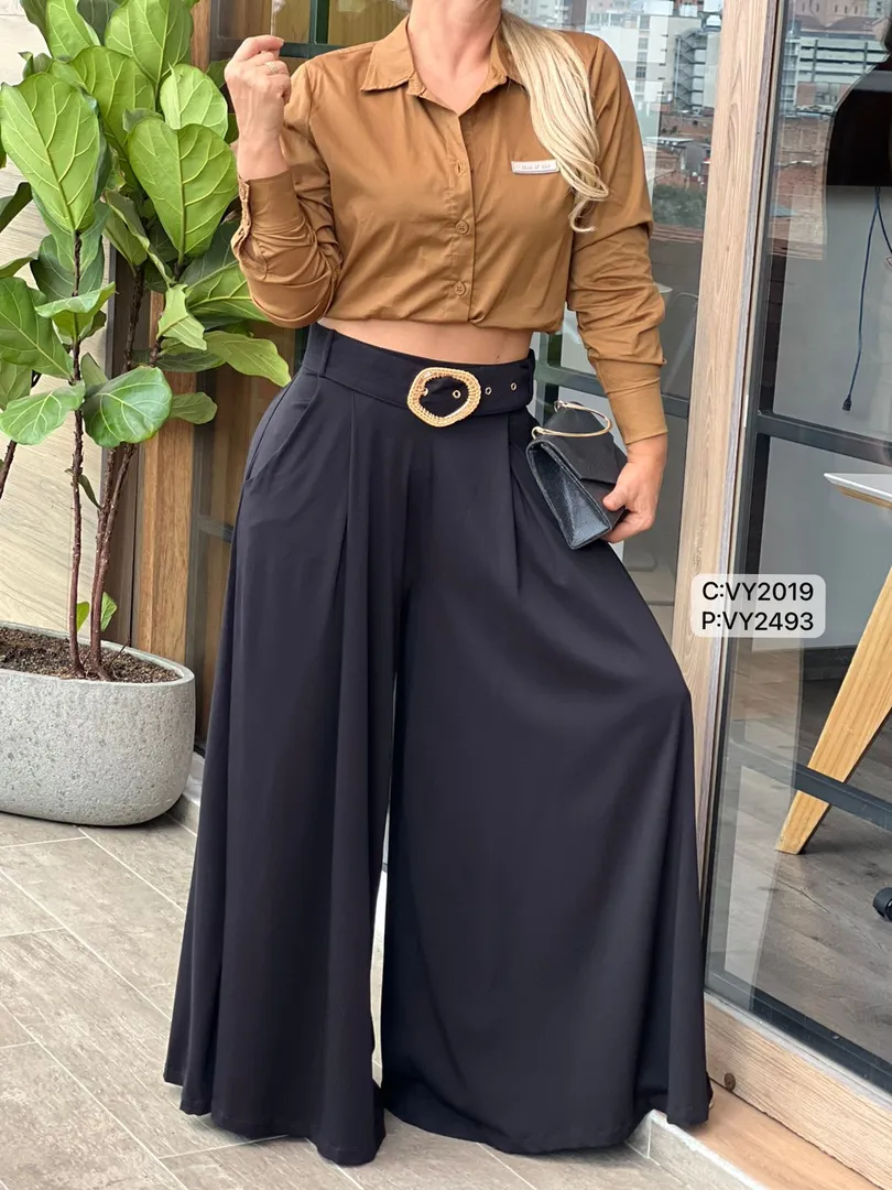 FALDA PANTALON HEBILLA VY2493