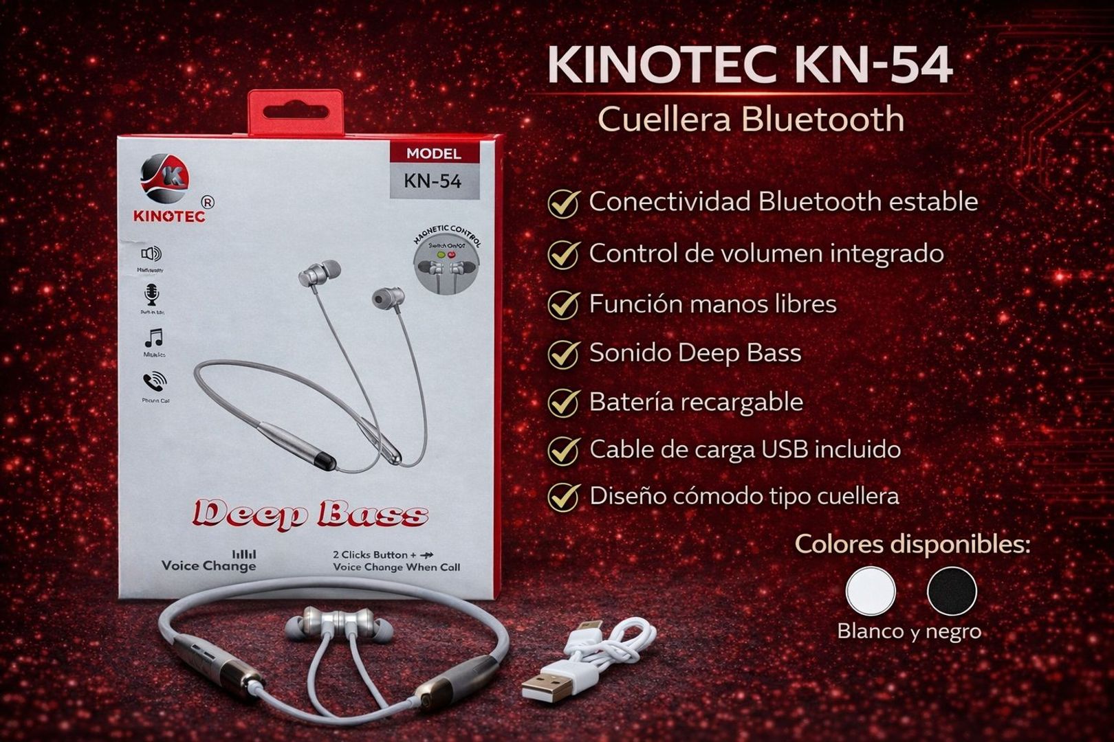 Audífonos Kinotec KN-54