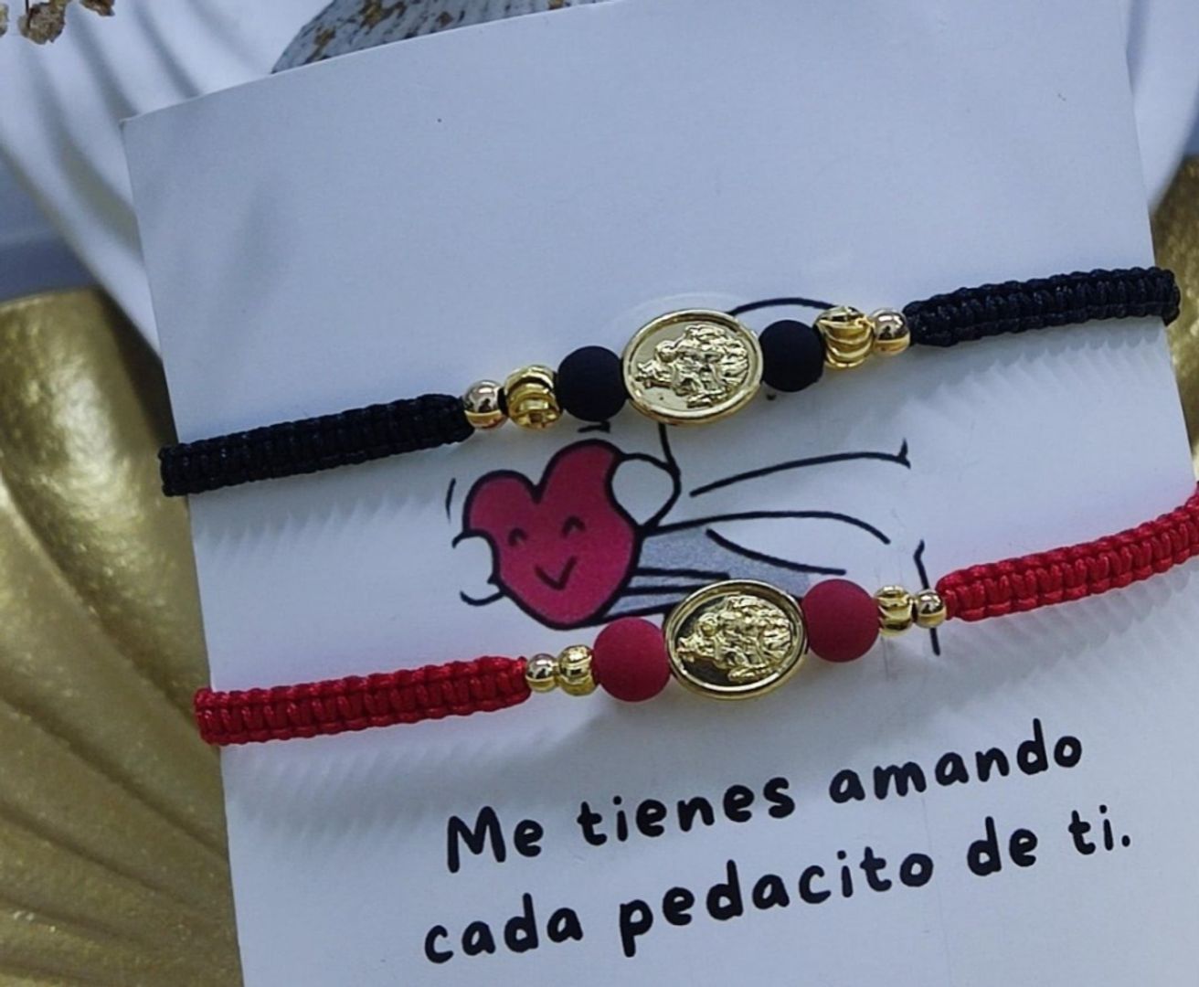 Par pulseras virgen del carmen 