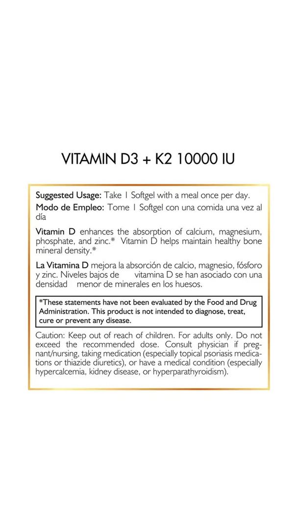 Vitamina D3 + K2 COCO MARCH