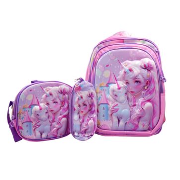 Imagen del producto BOLSO ESCOLAR TRIO NIÑA BYC-9026
