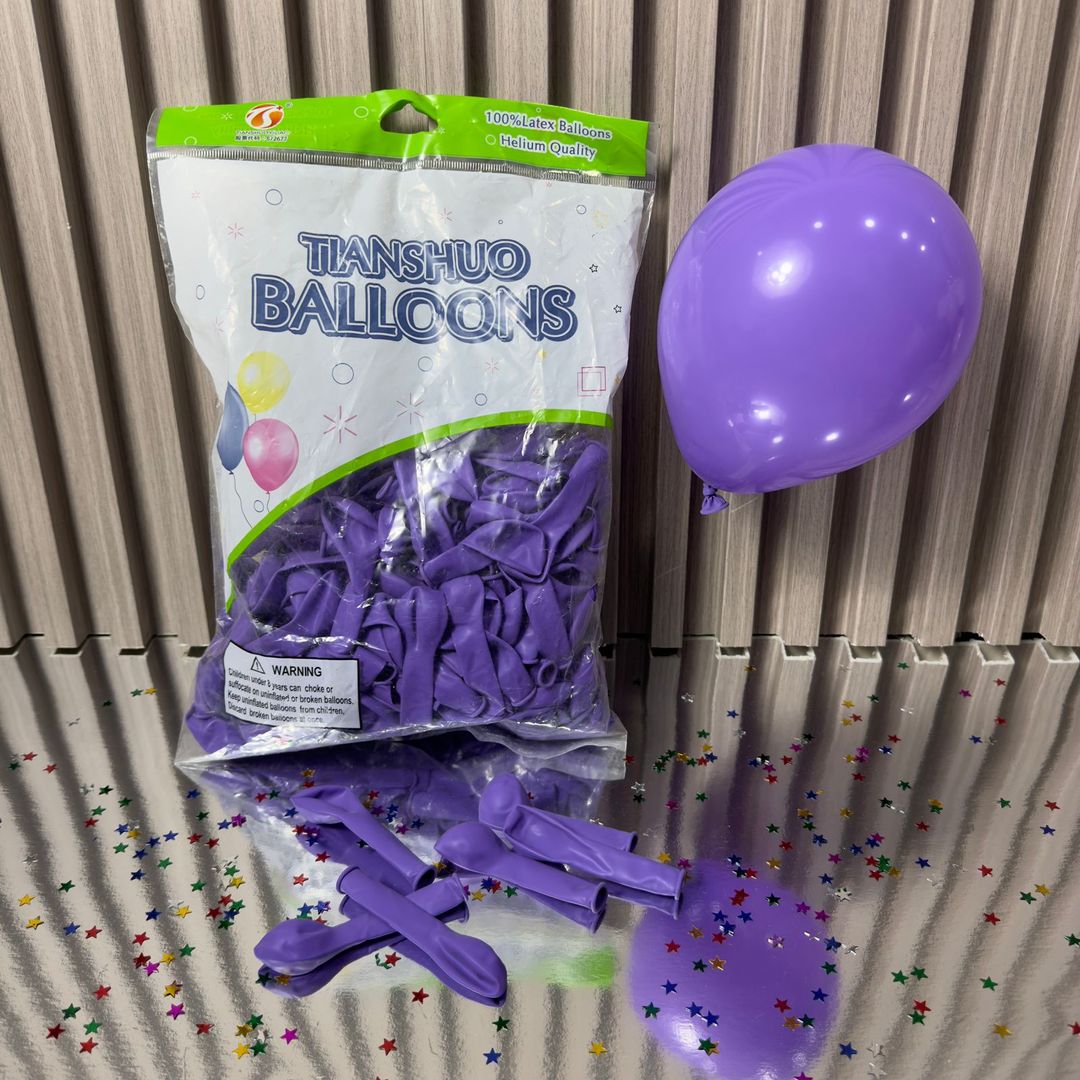 GLOBO x 100 UNIDADES R6 LATEX FASHION MORADO