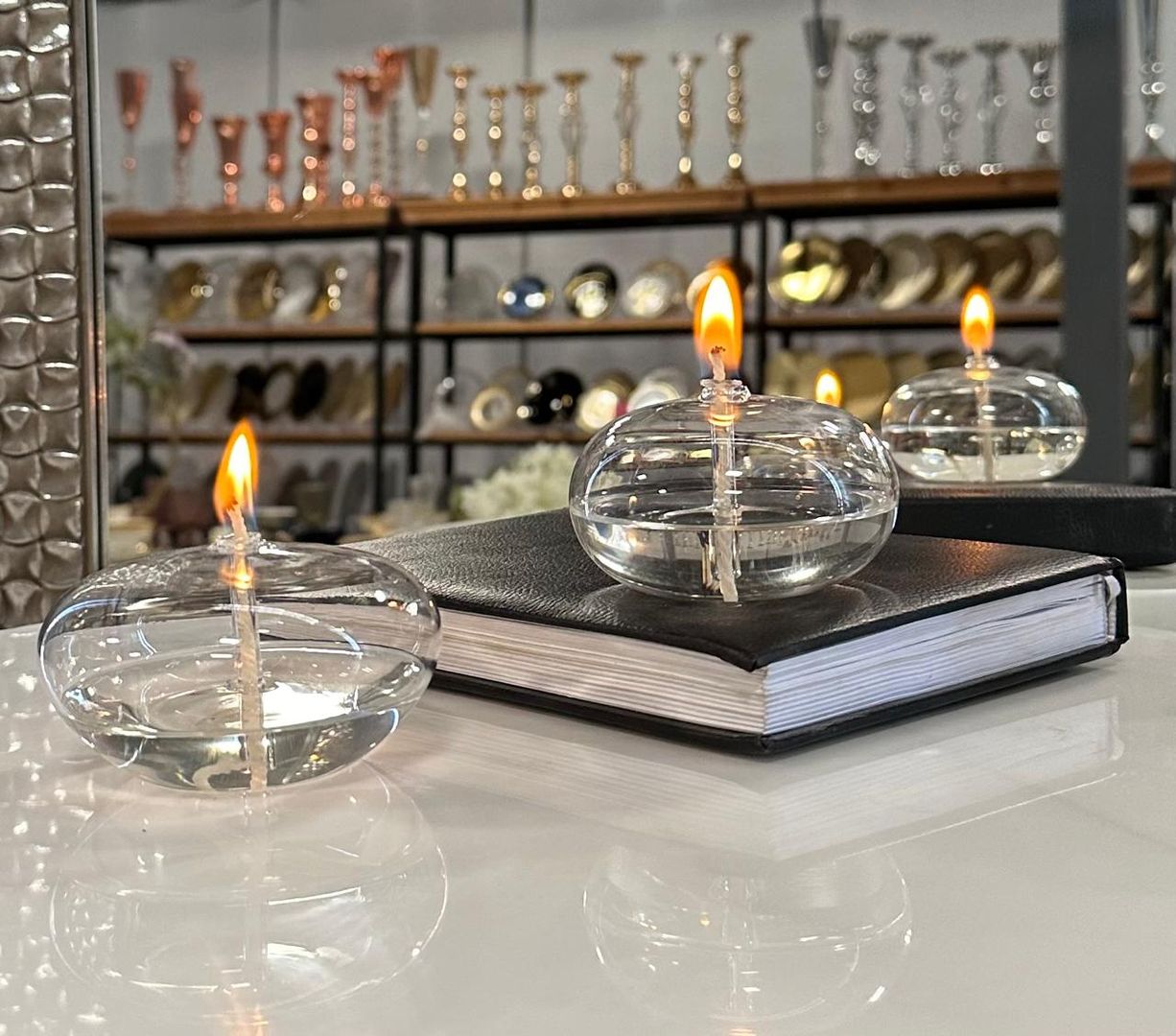 Velas de Cristal Transparente