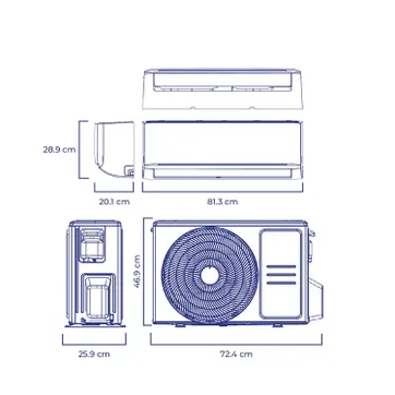 SPLIT KALLEY 12.000 BTU INVERTER A 110V - imagen 2