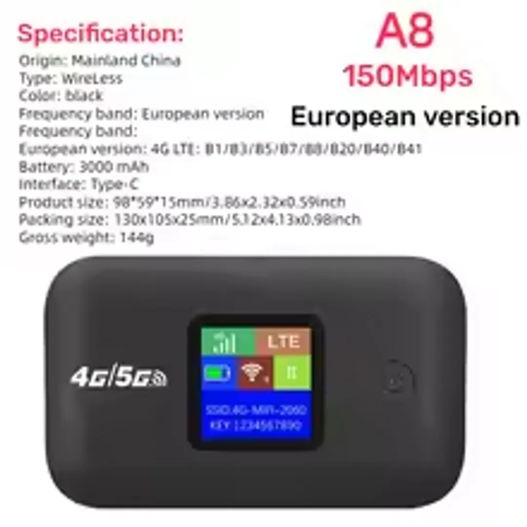 MODEM INALAMBRICO WIRELESS 5G MOBILE WIFI