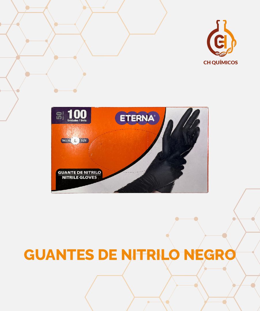GUANTES DE NITRILO NEGRO