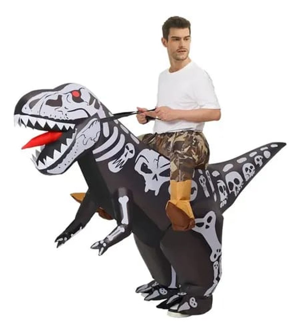 DISFRAZ INFLABLE DINO ADULTO
