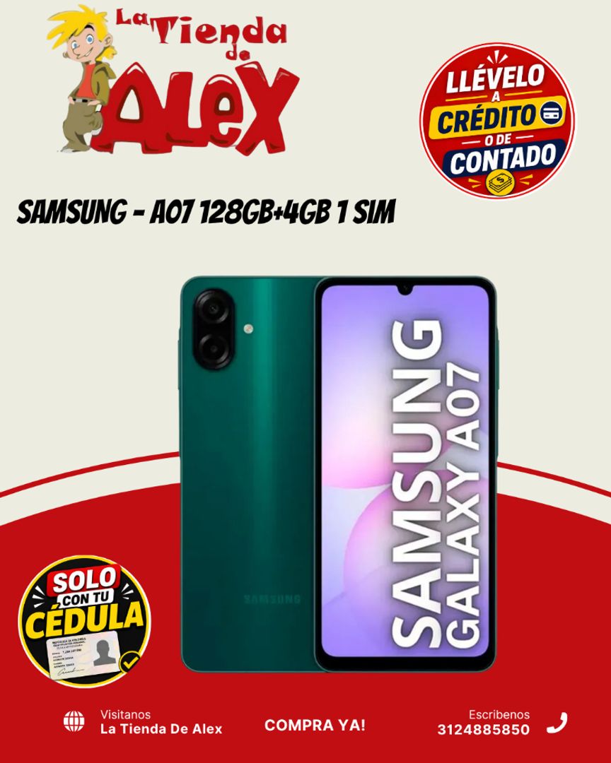 SAMSUNG - A07 128GB+6GB Dual Sim