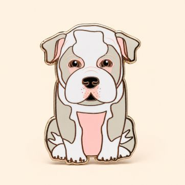 PIN BULLDOG INGLES BLANCO - imagen 1