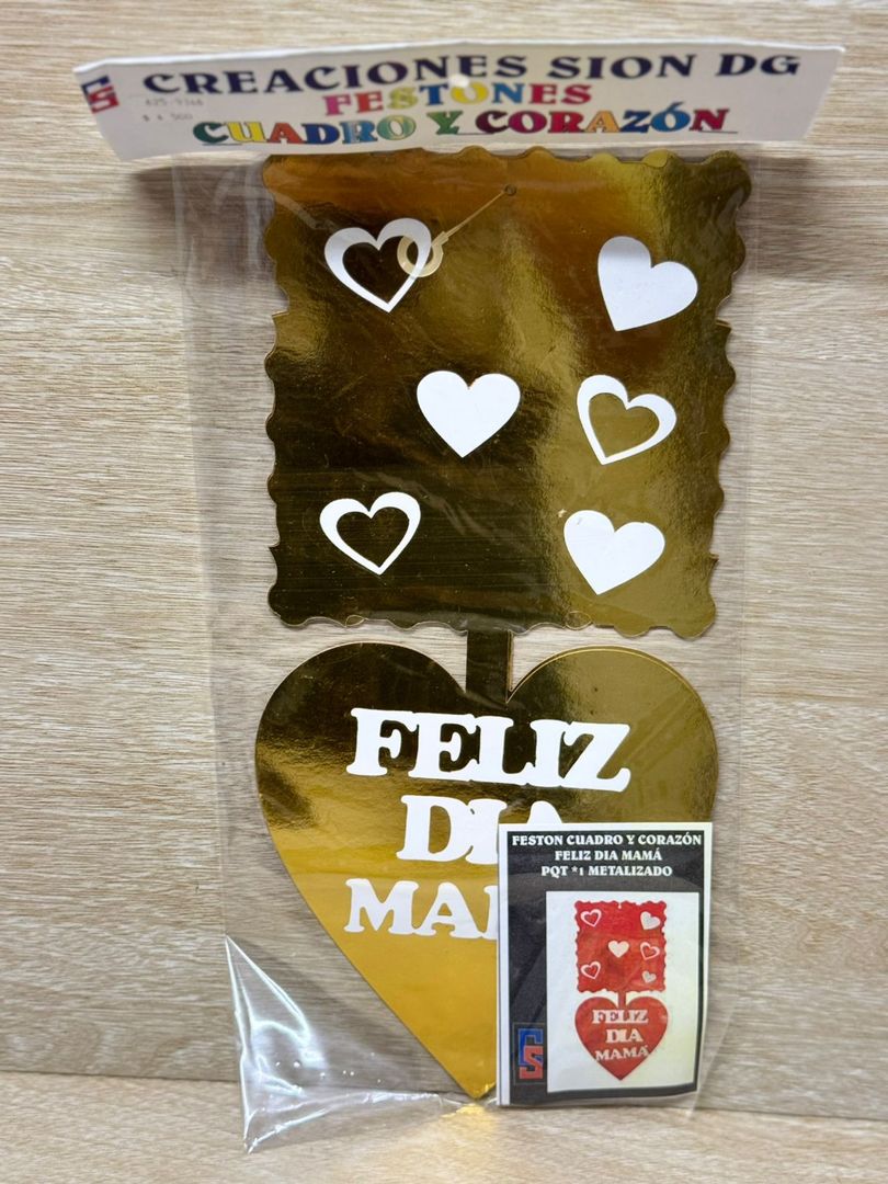 625 FESTONES CUADRO Y CORAZÒN
