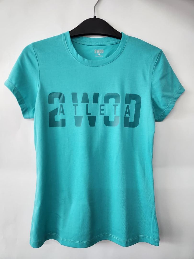 T-SHIRT ATLETA DAMA VERDE MENTA