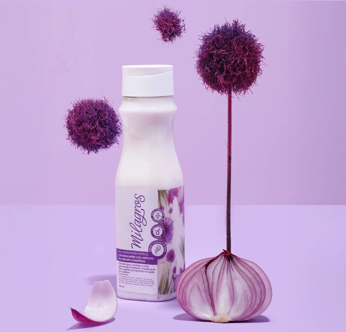 Acondicionador Antifrizz y Fortalecedor Con Extracto de Cebolla y Péptidos